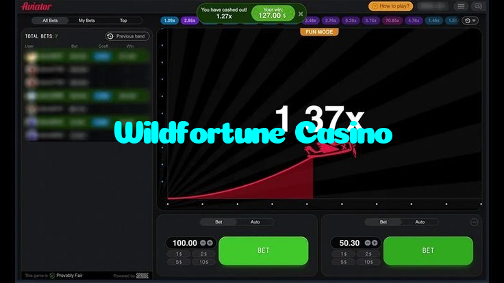 Wildfortune Casino casino presented on mobile device in Pakistan with slots and live games
